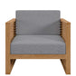Modway Carlsbad Teak Wood Outdoor Patio Armchair FredCo