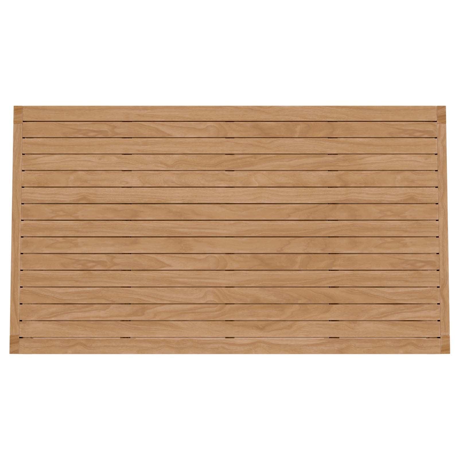 Modway Carlsbad Teak Wood Outdoor Patio Coffee Table FredCo