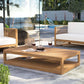 Modway Carlsbad Teak Wood Outdoor Patio Coffee Table FredCo