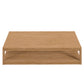 Modway Carlsbad Teak Wood Outdoor Patio Coffee Table FredCo