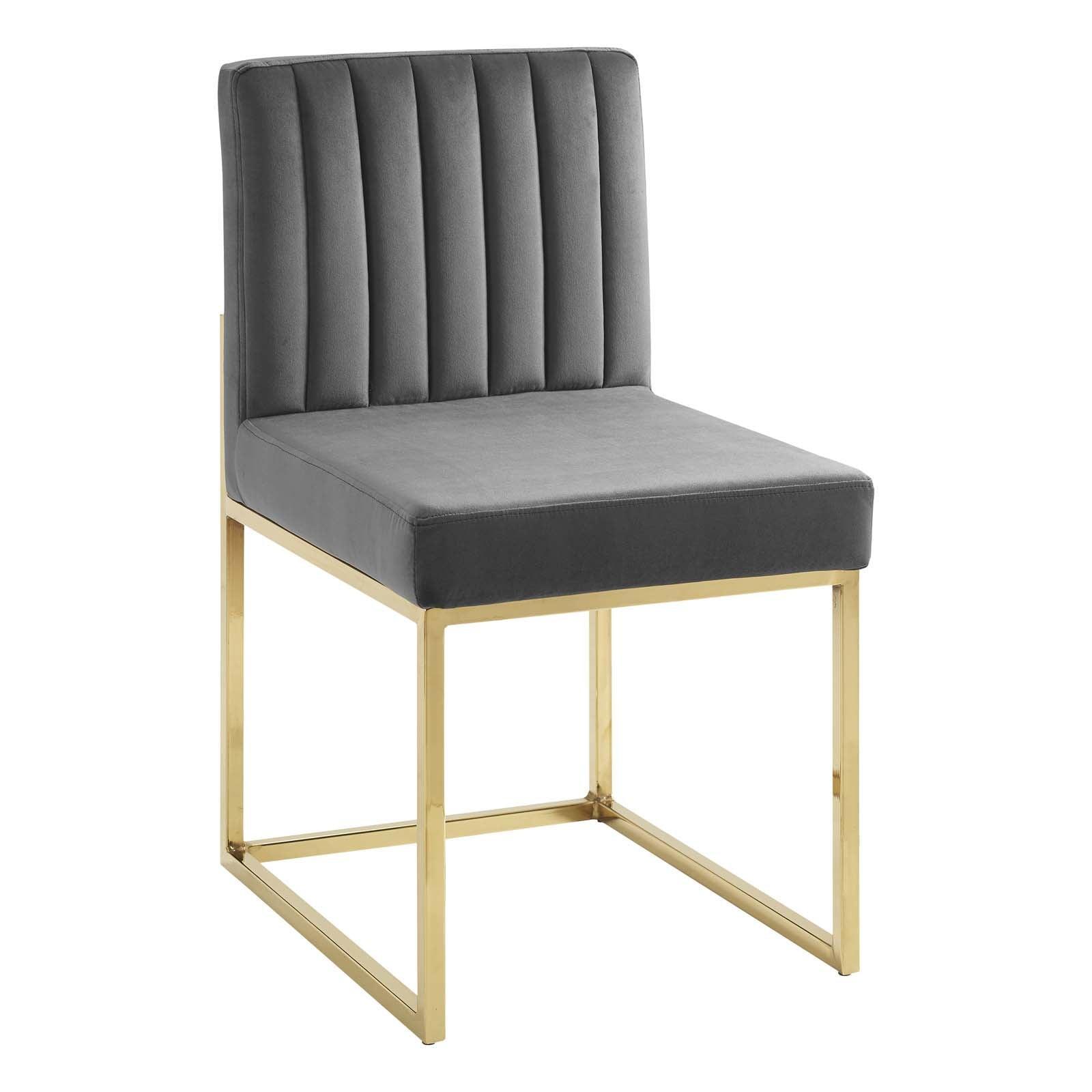 Modway Carriage Dining Chair Performance Velvet Set of 2 FredCo