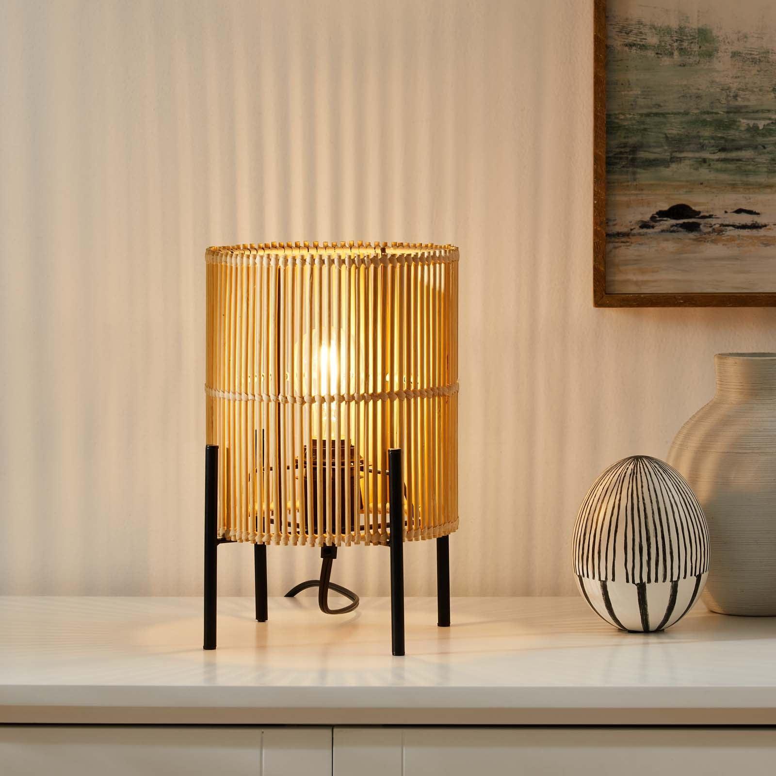 Modway Casen Bamboo Table Lamp FredCo