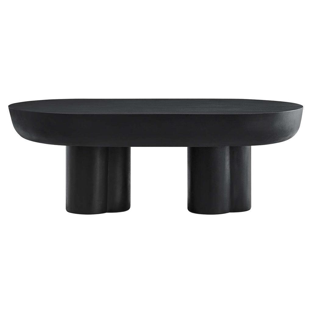 Modway Caspian Oval Concrete Coffee Table FredCo