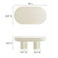 Modway Caspian Oval Concrete Coffee Table FredCo