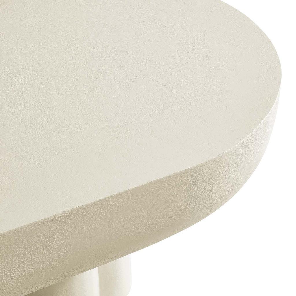 Modway Caspian Oval Concrete Coffee Table FredCo