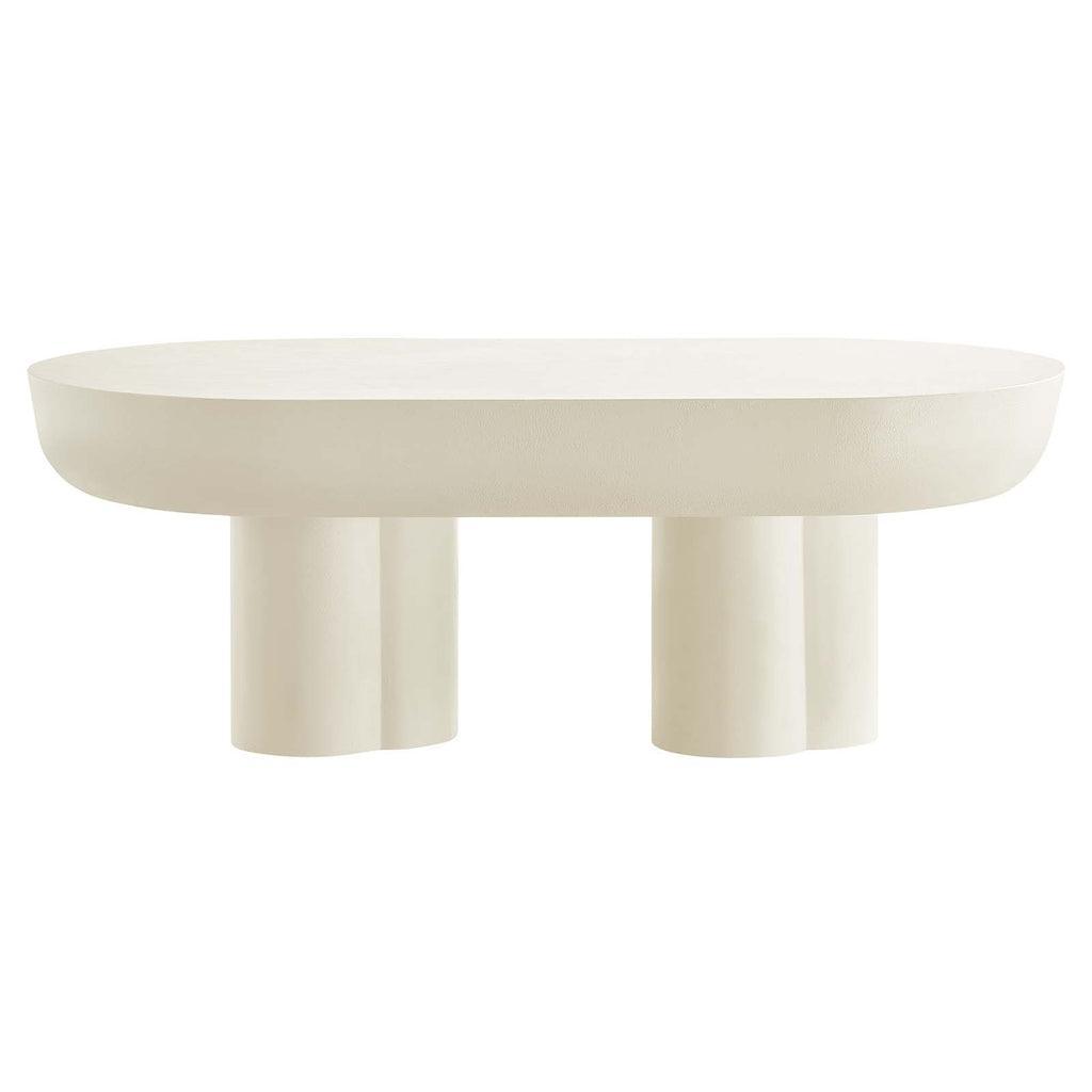 Modway Caspian Oval Concrete Coffee Table FredCo