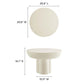 Modway Caspian Round Concrete Coffee Table FredCo