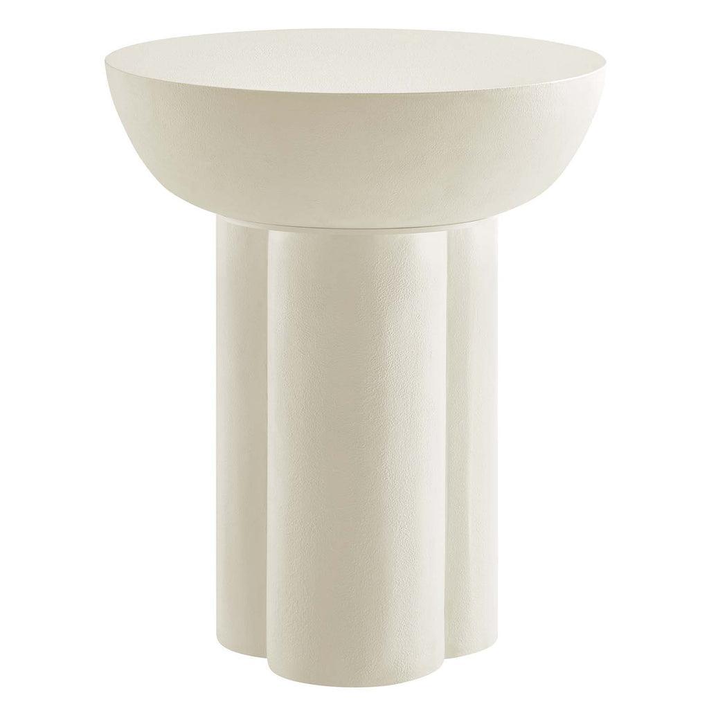 Modway Caspian Round Concrete Side Table FredCo