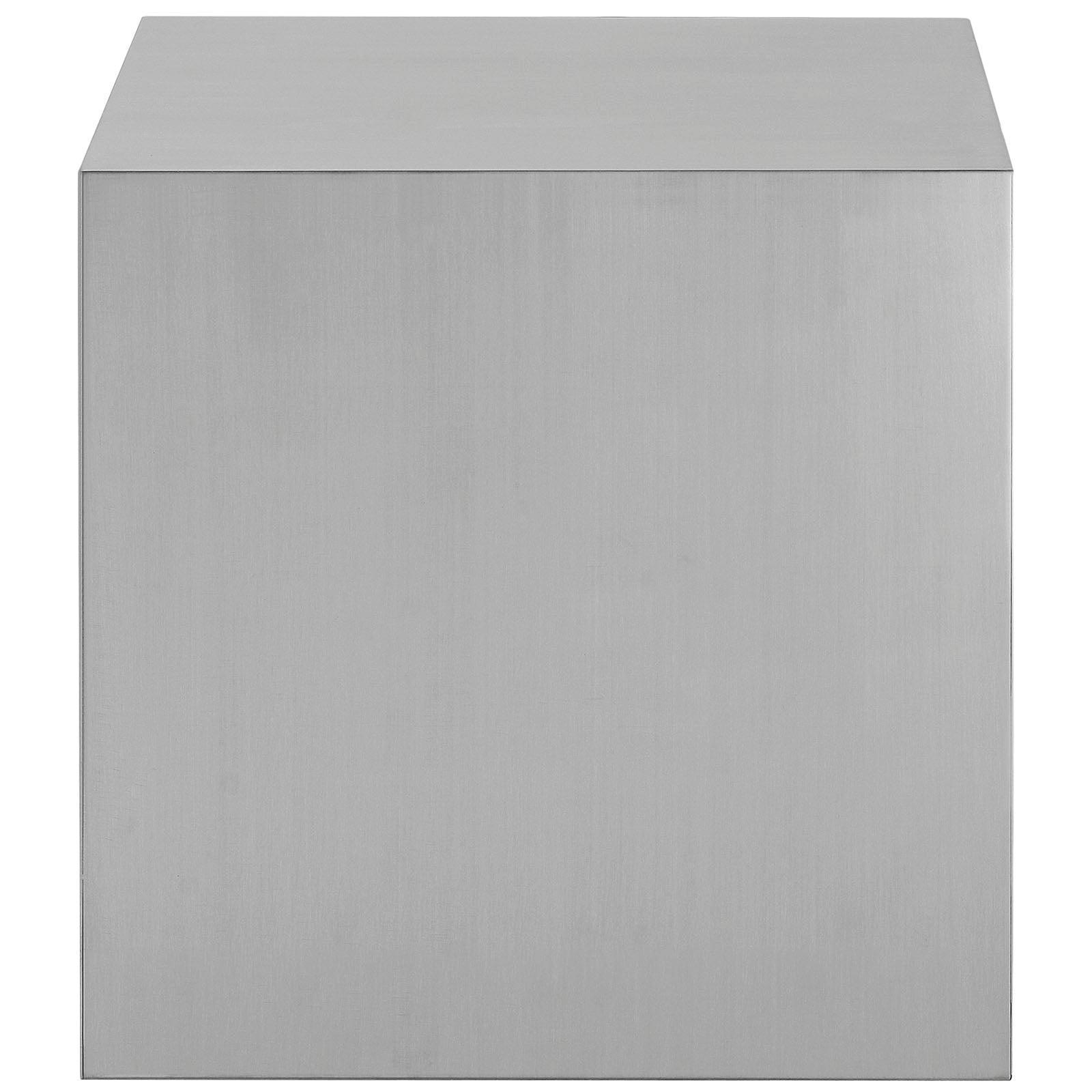 Modway Cast Stainless Steel Side Table FredCo
