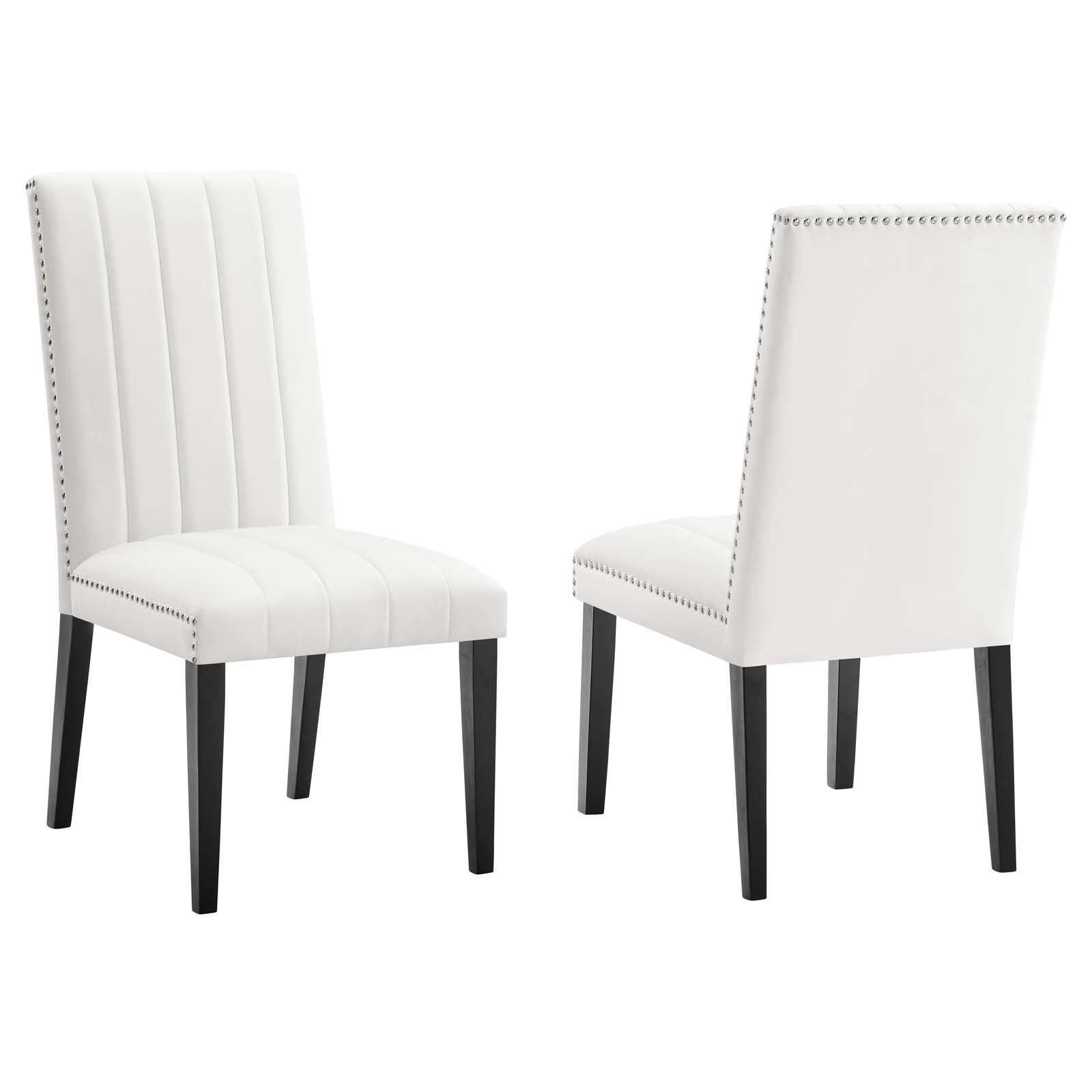 Modway Catalyst Performance Velvet Dining Side Chairs - Set of 2 FredCo