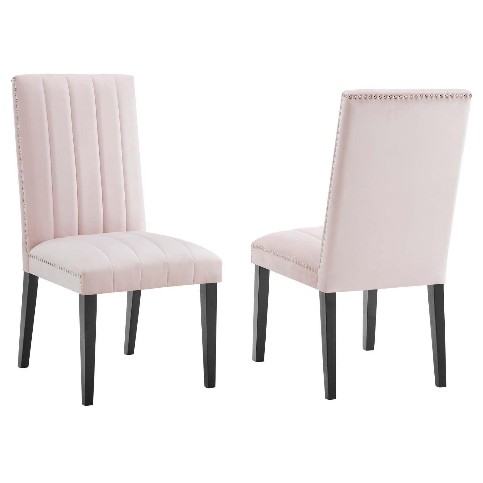 Modway Catalyst Performance Velvet Dining Side Chairs - Set of 2 FredCo