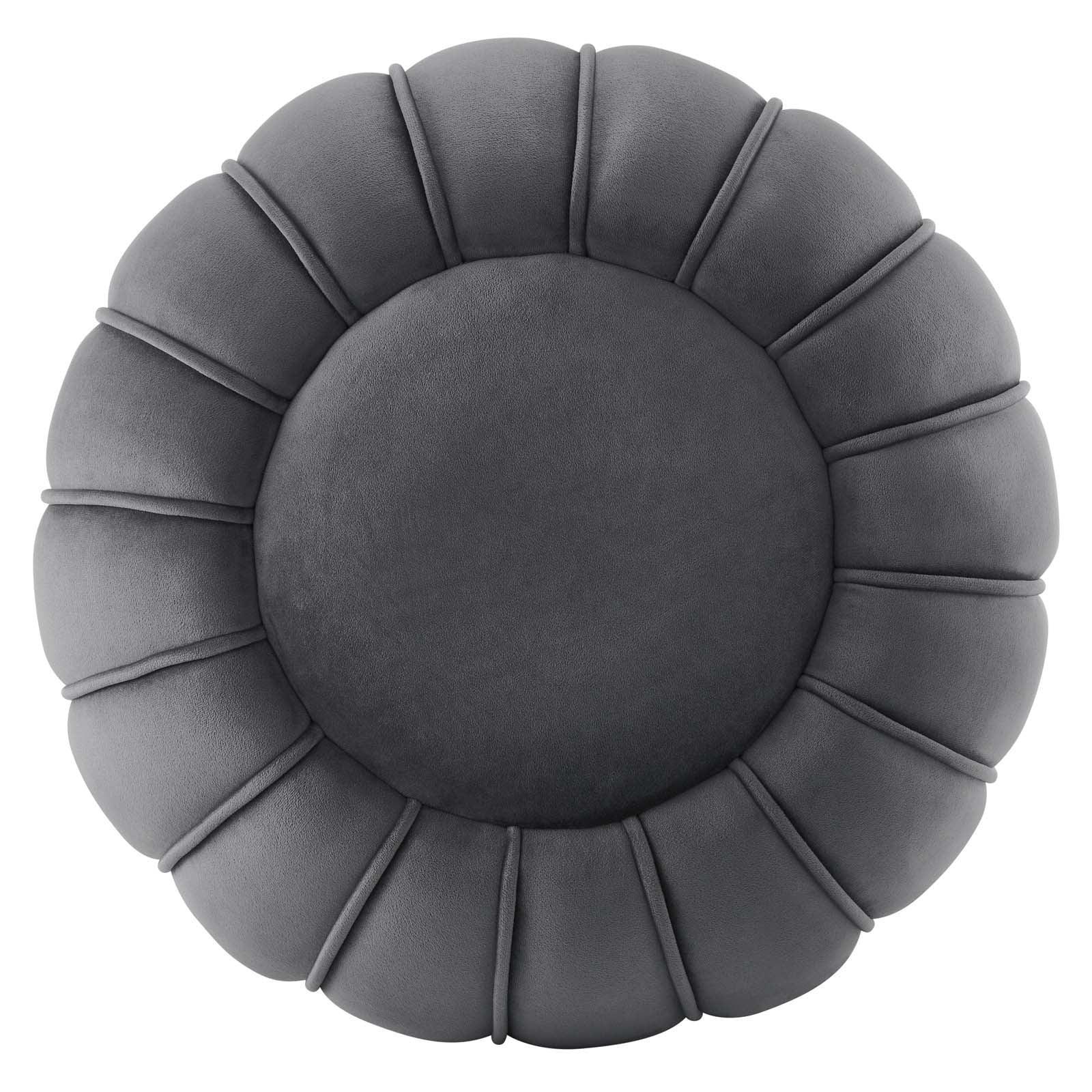 Modway Celebrate Channel Tufted Performance Velvet Ottoman FredCo