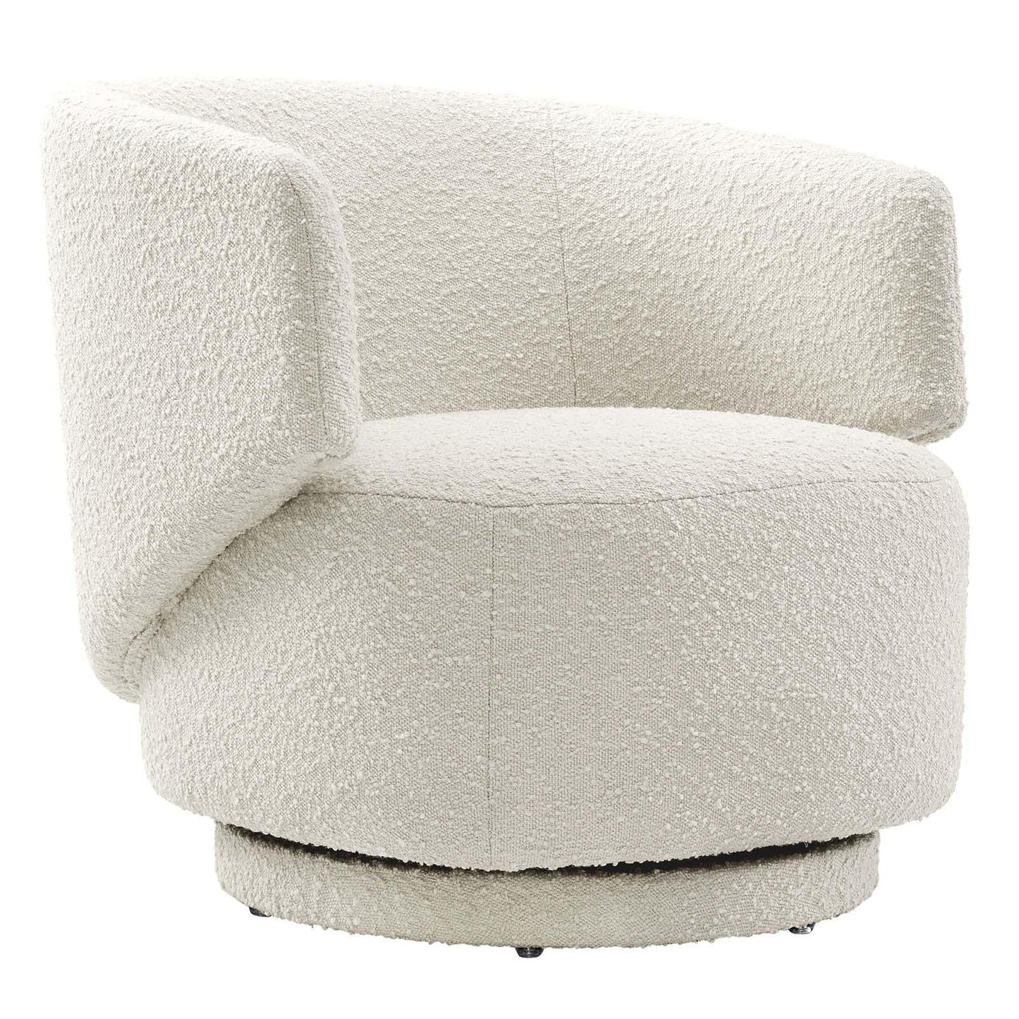 Modway Celestia Boucle Fabric Swivel Chair FredCo
