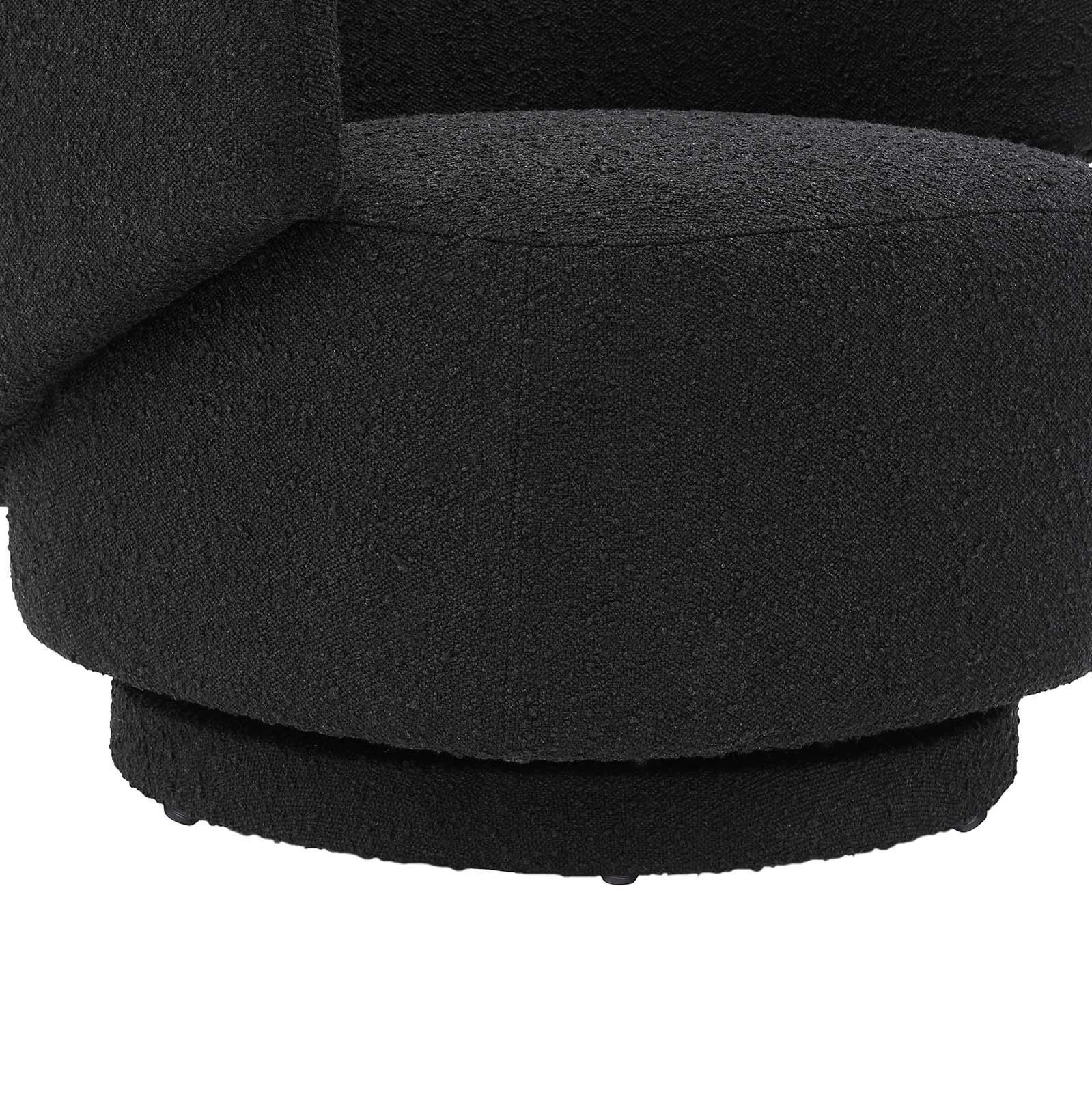 Modway Celestia Boucle Fabric Swivel Chair FredCo