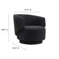 Modway Celestia Boucle Fabric Swivel Chair FredCo