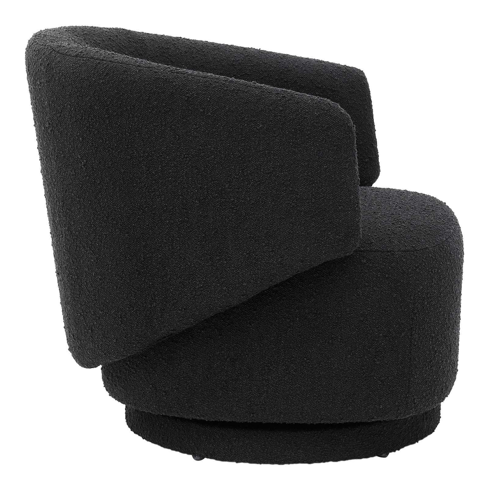 Modway Celestia Boucle Fabric Swivel Chair FredCo