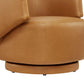 Modway Celestia Vegan Leather Fabric and Wood Swivel Chair FredCo