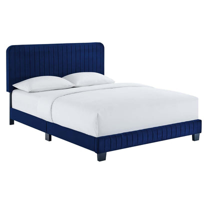 Modway Celine Channel Tufted Performance Velvet Full Platform Bed FredCo