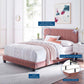 Modway Celine Channel Tufted Performance Velvet King Bed FredCo