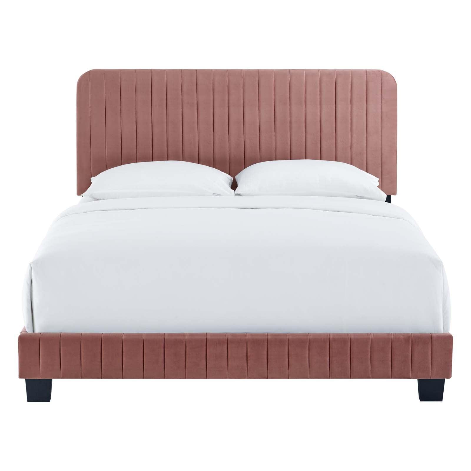 Modway Celine Channel Tufted Performance Velvet King Bed FredCo