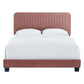 Modway Celine Channel Tufted Performance Velvet King Bed FredCo