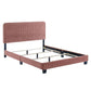 Modway Celine Channel Tufted Performance Velvet King Bed FredCo