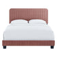 Modway Celine Channel Tufted Performance Velvet Queen Bed FredCo