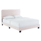 Modway Celine Channel Tufted Performance Velvet Queen Platform Bed FredCo