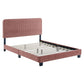 Modway Celine Channel Tufted Performance Velvet Twin Platform Bed FredCo