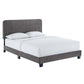 Modway Celine Channel Tufted Performance Velvet Twin Platform Bed FredCo