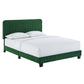 Modway Celine Channel Tufted Performance Velvet Twin Platform Bed FredCo
