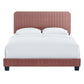 Modway Celine Channel Tufted Performance Velvet Twin Platform Bed FredCo