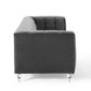 Modway Channel Tufted Button Performance Velvet Sofa FredCo