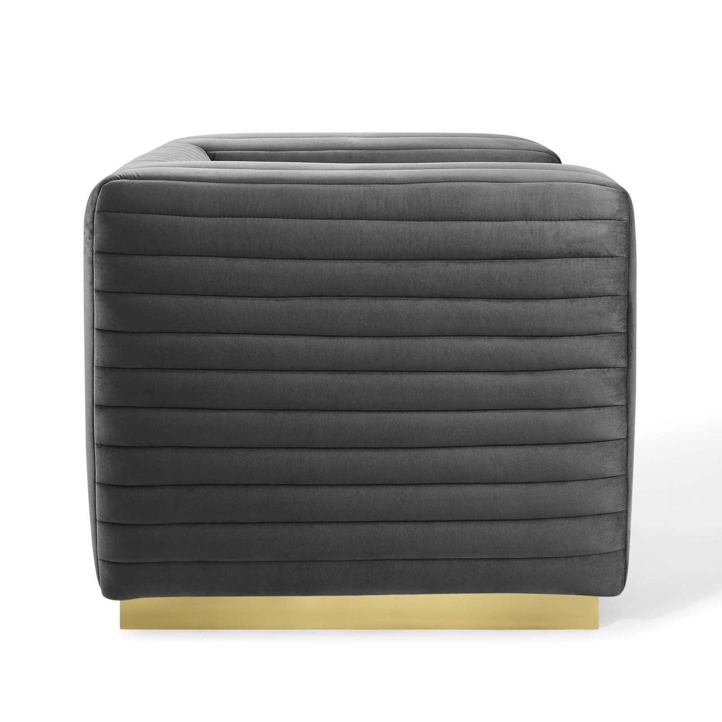 Modway Charisma Channel Tufted Performance Velvet Accent Armchair FredCo