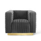 Modway Charisma Channel Tufted Performance Velvet Accent Armchair FredCo