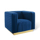 Modway Charisma Channel Tufted Performance Velvet Accent Armchair FredCo