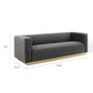 Modway Charisma Channel Tufted Performance Velvet Living Room Sofa FredCo