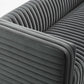 Modway Charisma Channel Tufted Performance Velvet Living Room Sofa FredCo