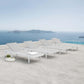 Modway Charleston Outdoor Patio Aluminum Chaise Lounge Chair Set of 4 FredCo