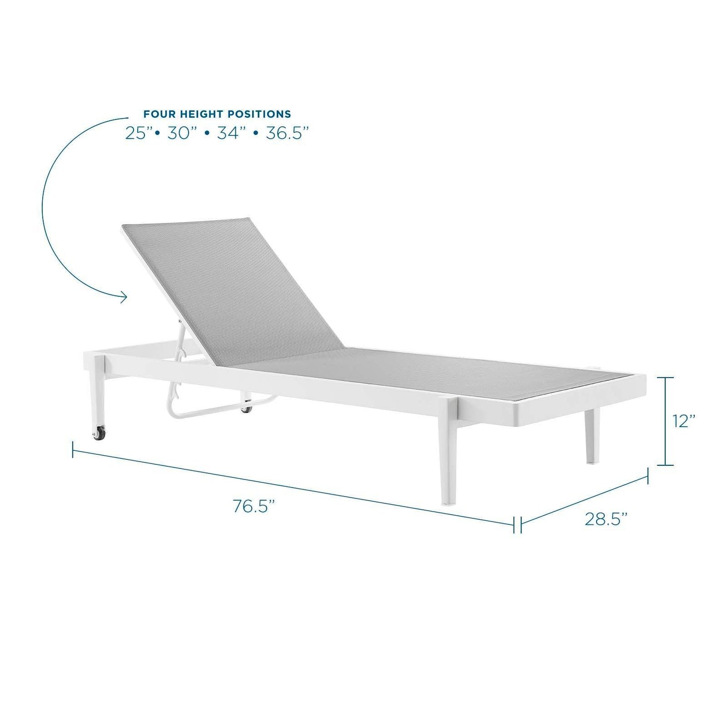 Modway Charleston Outdoor Patio Chaise Lounge Chair FredCo