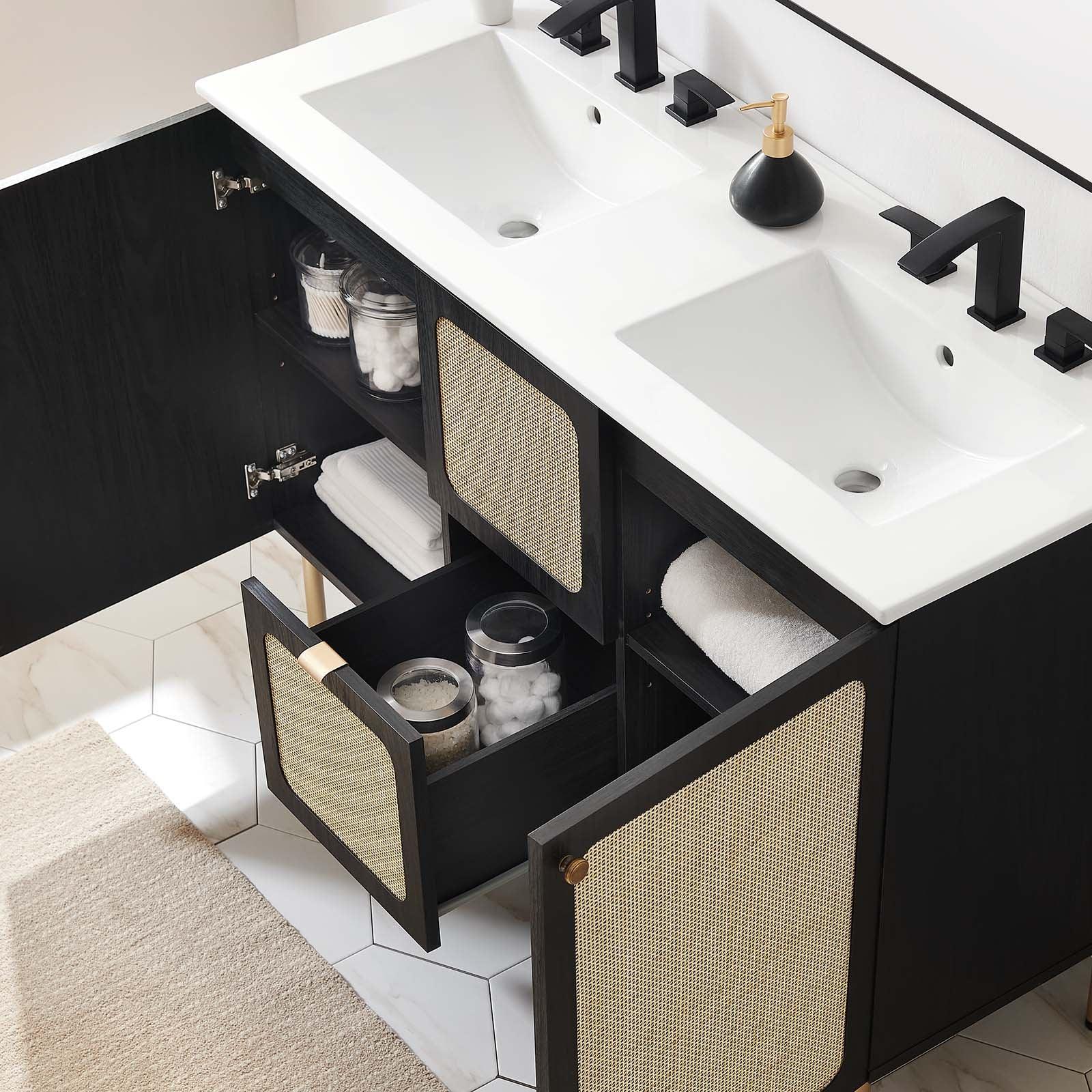 Modway Chaucer 48" Double Sink Bathroom Vanity FredCo