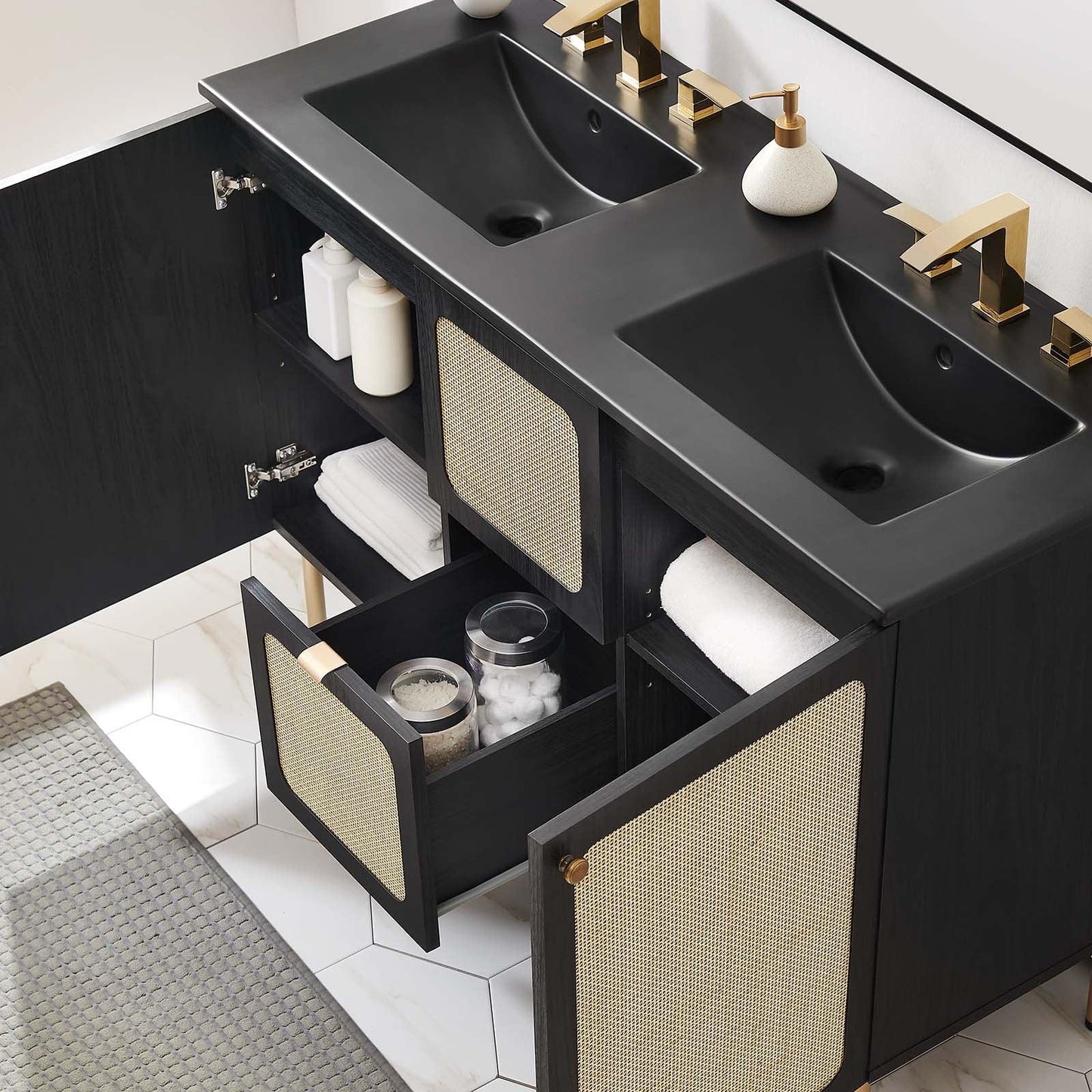 Modway Chaucer 48" Double Sink Bathroom Vanity FredCo