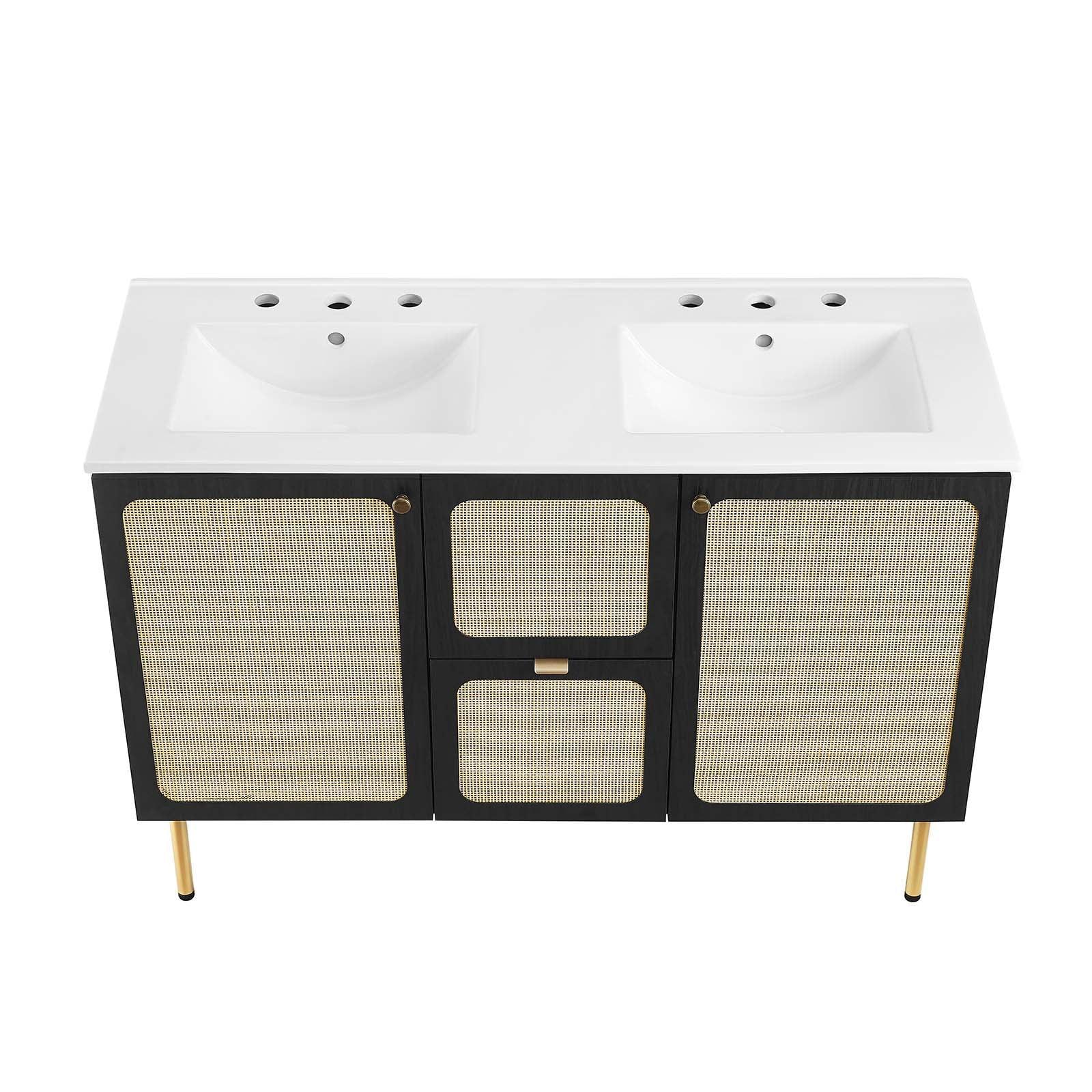 Modway Chaucer 48" Double Sink Bathroom Vanity FredCo