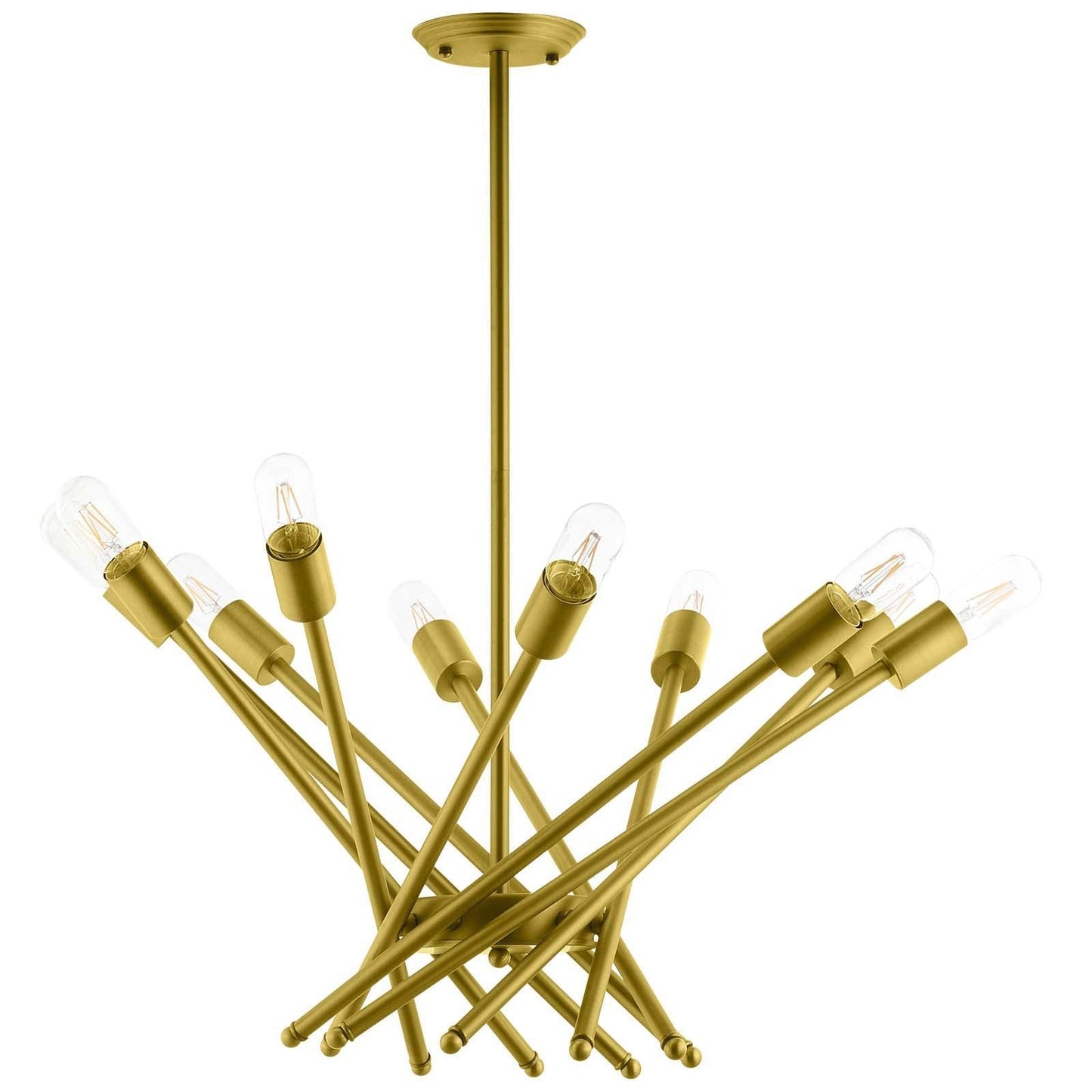 Modway Cherish Brass Metal Pendant Light FredCo