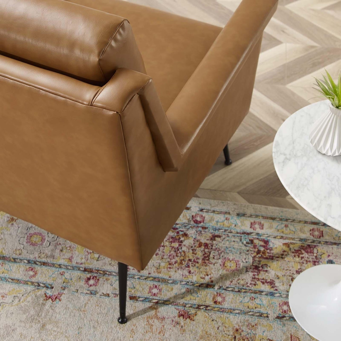 Modway Chesapeake Vegan Leather Armchair FredCo