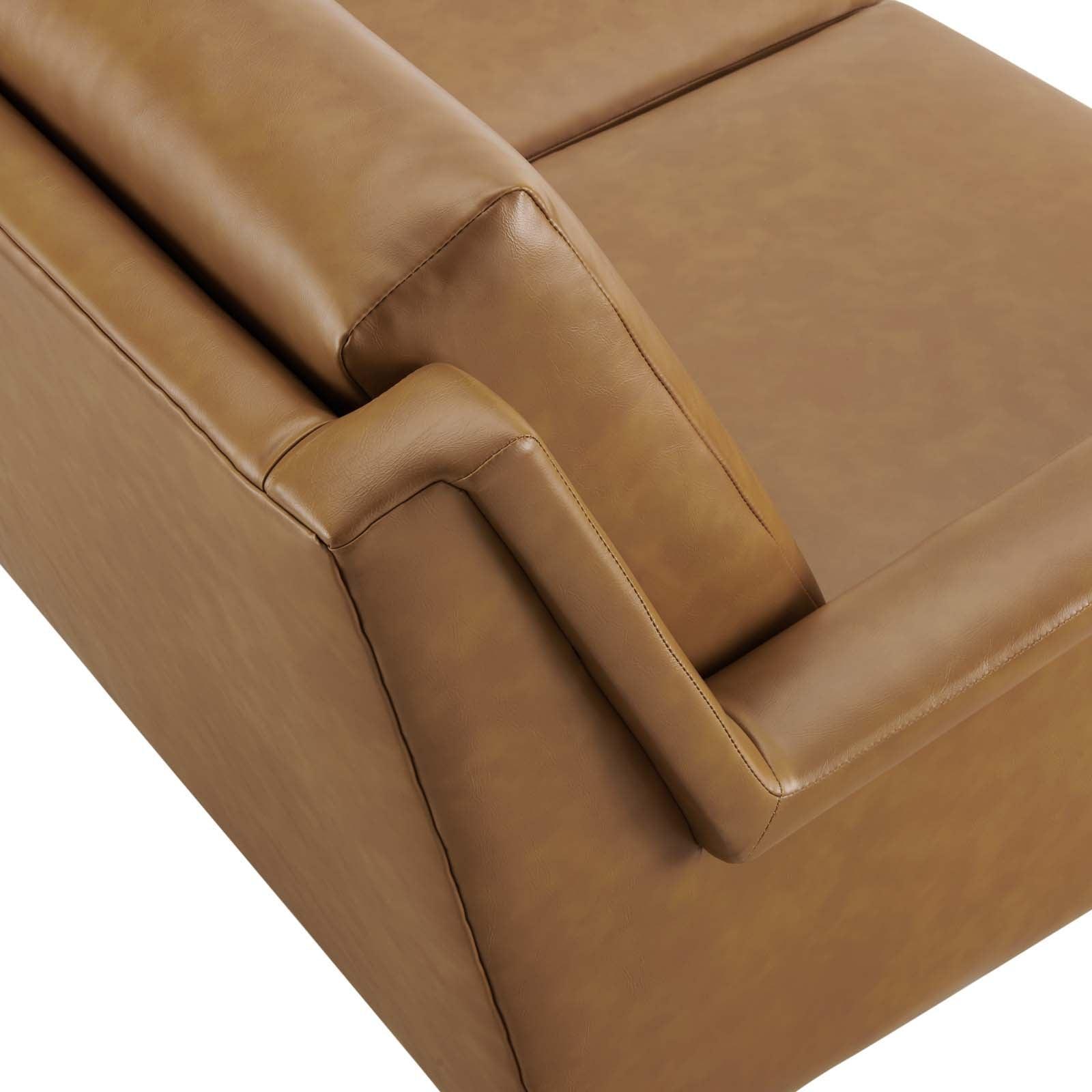 Modway Chesapeake Vegan Leather Sofa FredCo