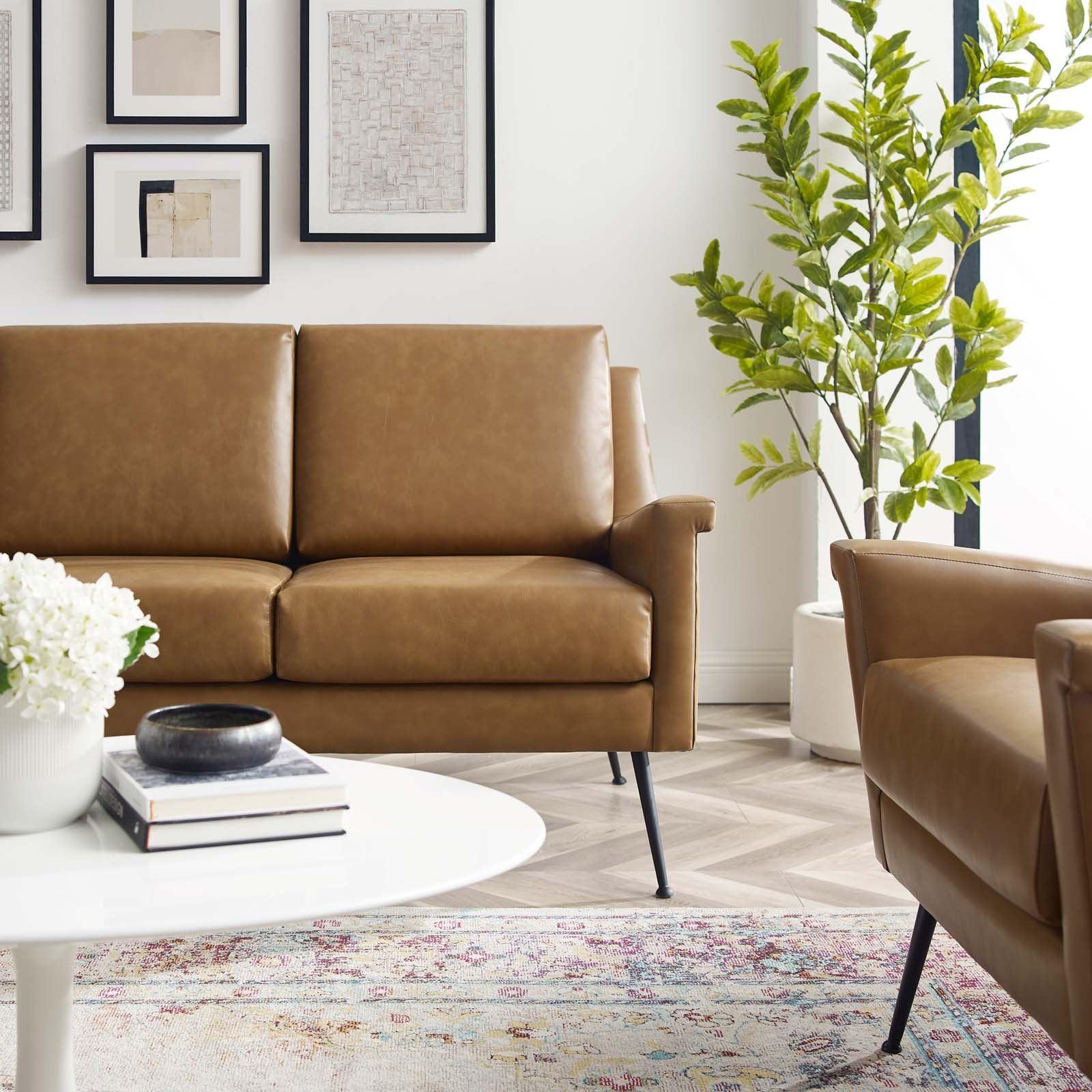 Modway Chesapeake Vegan Leather Sofa FredCo
