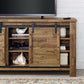 Modway Cheshire 71" Rustic Sliding Door TV Stand FredCo