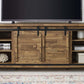 Modway Cheshire 71" Rustic Sliding Door TV Stand FredCo
