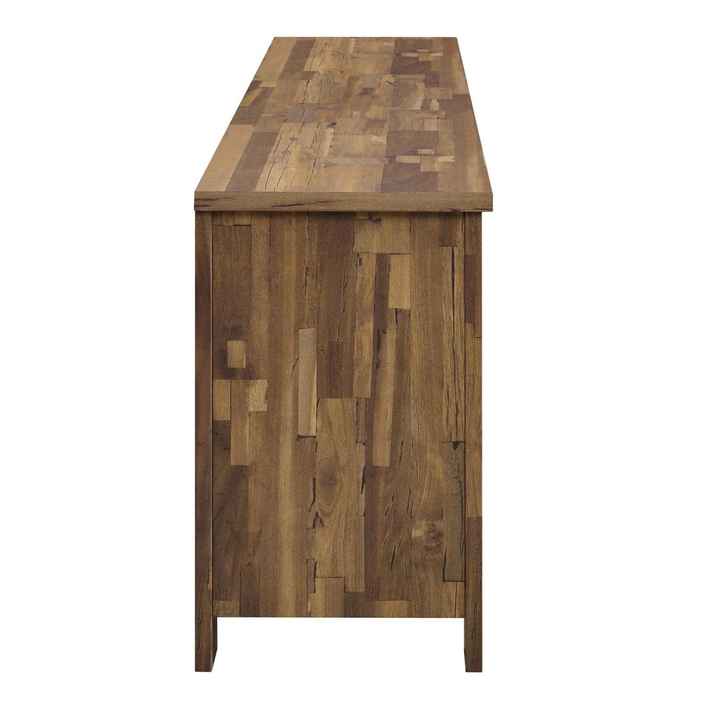 Modway Cheshire 71" Rustic Sliding Door TV Stand FredCo